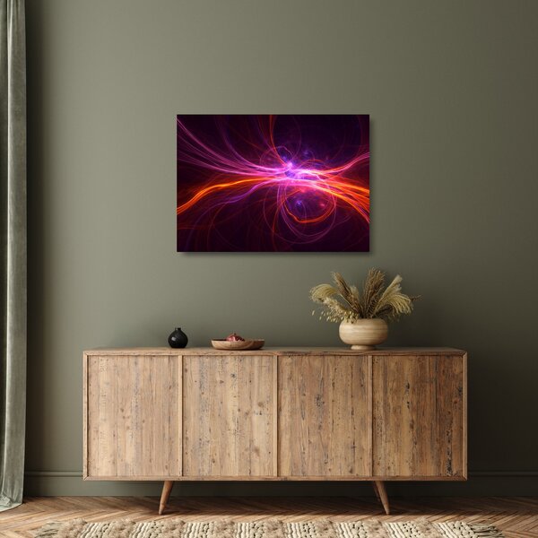 Staklena slika moderne apstrakcije (70x50 cm)