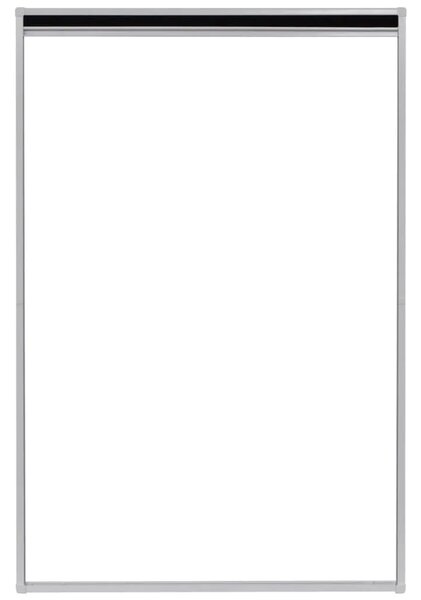 Plisirani Komarica za prozor Aluminijski 80x120 cm - Bijela 80 x 120 cm Bijela 80 x 120 cm