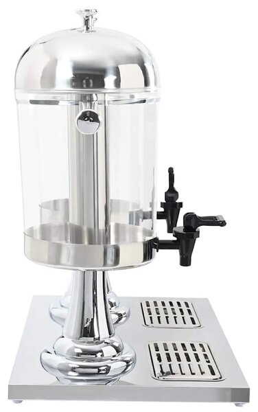 Dvostruki Dispenzer za Sok Nehrđajući Čelik 2 x 8 L - 56 x 35 x 57 cm 1 56 x 35 x 57 cm