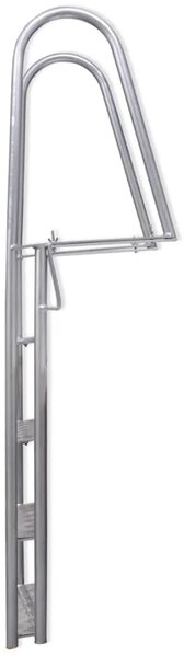 Ljestve za Bazen s 4 Stepenice Aluminijske 167 cm