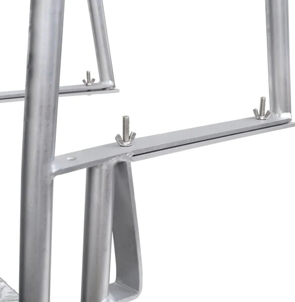Ljestve za Bazen s 4 Stepenice Aluminijske 167 cm