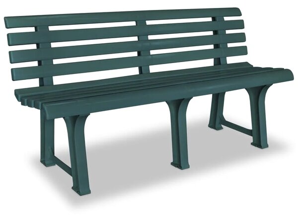 Vrtna klupa 145 5 cm plastična zelena - Zelena 1 2 Zelena