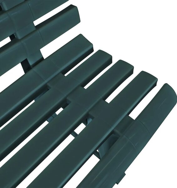 Vrtna klupa 145 5 cm plastična zelena - Zelena 1 2 Zelena