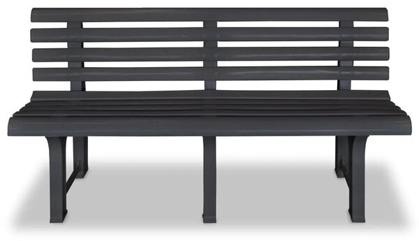 Vrtna klupa 145 5 cm plastična antracit - Antracit 1 2 Antracit