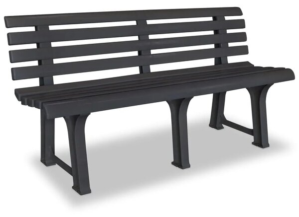 Vrtna klupa 145 5 cm plastična antracit - Antracit 1 2 Antracit