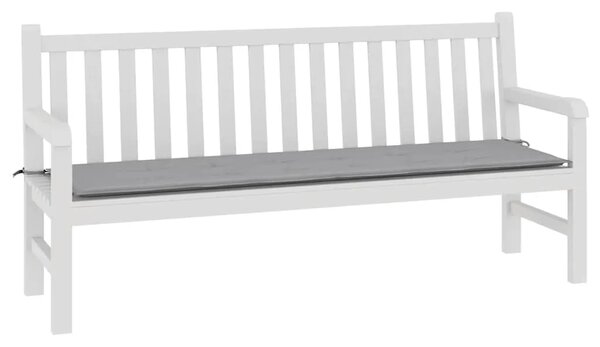 Jastuk za vrtnu klupu sivi 180 x 50 x 3 cm od tkanine Oxford - Siva 180 x 50 x 3 cm 1 Siva