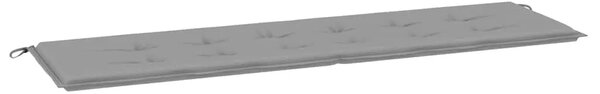 Jastuk za vrtnu klupu sivi 180 x 50 x 3 cm od tkanine Oxford - Siva 180 x 50 x 3 cm 1 Siva