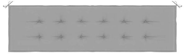 Jastuk za vrtnu klupu sivi 180 x 50 x 3 cm od tkanine Oxford - Siva 180 x 50 x 3 cm 1 Siva