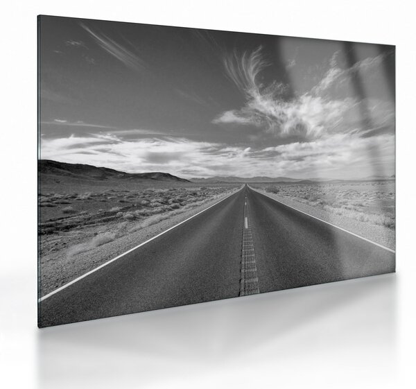 Staklena slika ceste (70x50 cm)