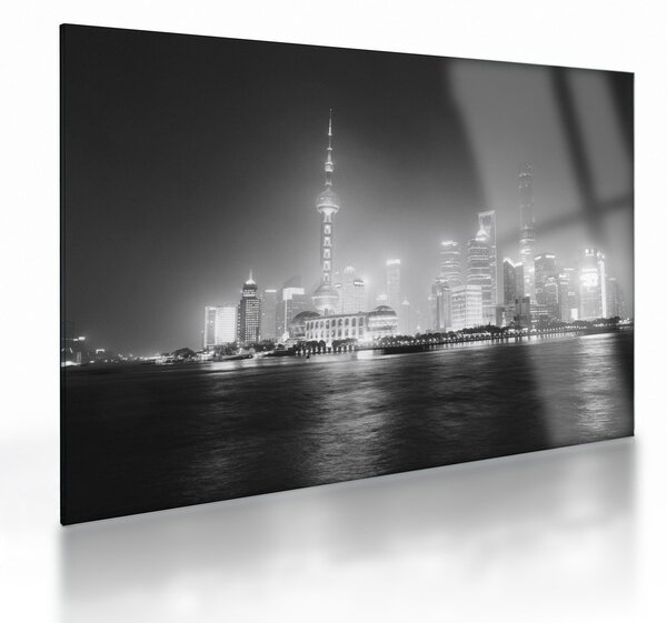 Staklena slika modernih nebodera (70x50 cm)