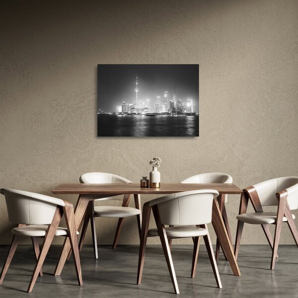 Staklena slika modernih nebodera (70x50 cm)