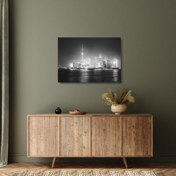 Staklena slika modernih nebodera (70x50 cm)