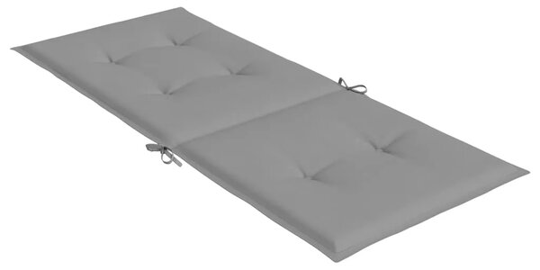 Jastuci za vrtne stolice 4 kom sivi 120 x 50 x 3 cm od tkanine - Siva 120 x 50 x 3 cm 4 Siva