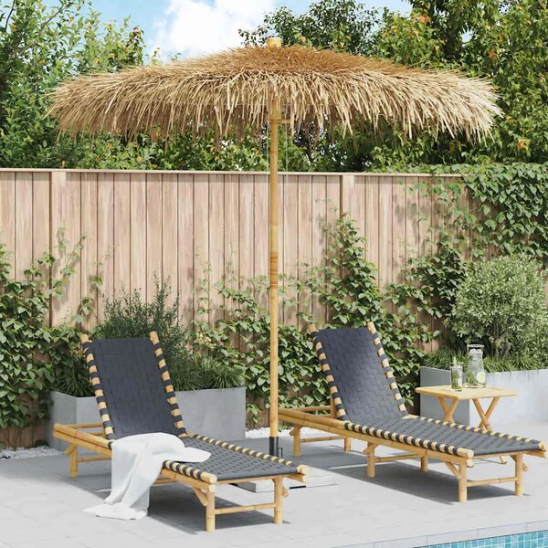 Suncobran od bambusa s krovom od lišća banane 210 cm - 210 cm 1 210 cm