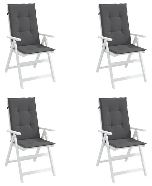 Jastuci za vrtne stolice 4 kom antracit 120x50x3 cm od tkanine - Antracit 120 x 50 x 3 cm 4 Antracit