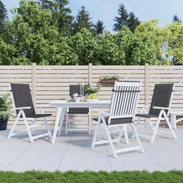 Jastuci za vrtne stolice 4 kom antracit 120x50x3 cm od tkanine - Antracit 120 x 50 x 3 cm 4 Antracit