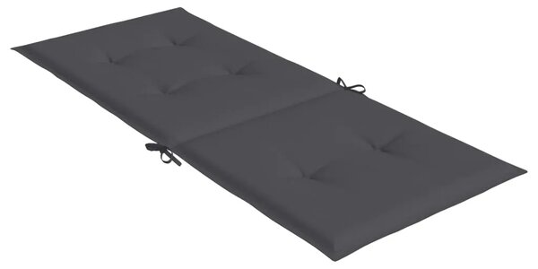 Jastuci za vrtne stolice 4 kom antracit 120x50x3 cm od tkanine - Antracit 120 x 50 x 3 cm 4 Antracit