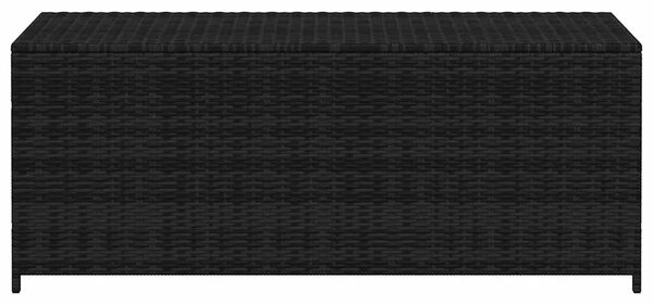 Vrtna kutija za pohranu crna 150 x 50 x 60 cm poliratan - Crna Crna