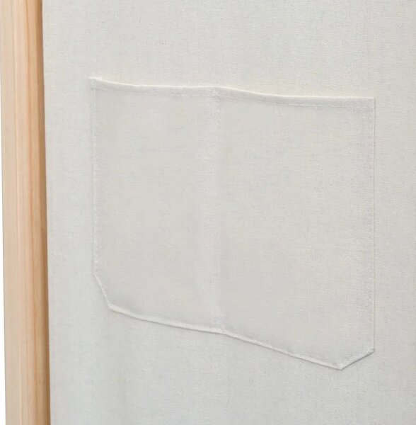 Paravan - Sobna pregrada s 3 panela od tkanine 120 x 170 x 4 cm krem - Krema 3 1 Krema