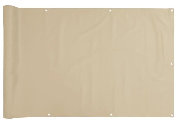 Balkonska Zaštita Oxford Tkanina Bež 75x600 cm - Bež 75 x 600 cm 1 Bež