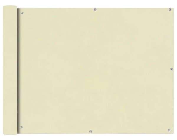 Balkonska Zaštita Oxford Tkanina Krem boje 90x400 cm - Krema 90 x 400 cm 1 Krema