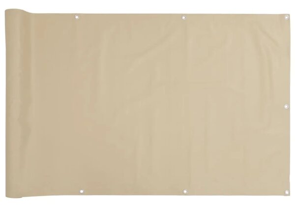 Balkonska Zaštita Oxford Tkanina Bež 90x400 cm - Bež 90 x 400 cm 1 Bež