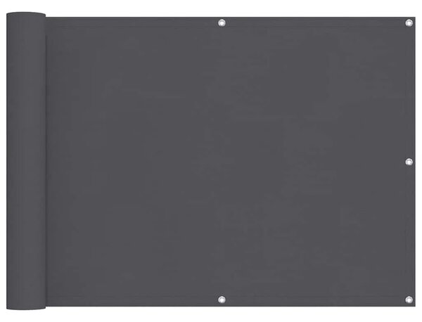 Balkonska Zaštita od Oxford Tkanine u Antracit Boji 75x600 cm - Antracit 75 x 600 cm 1 Antracit