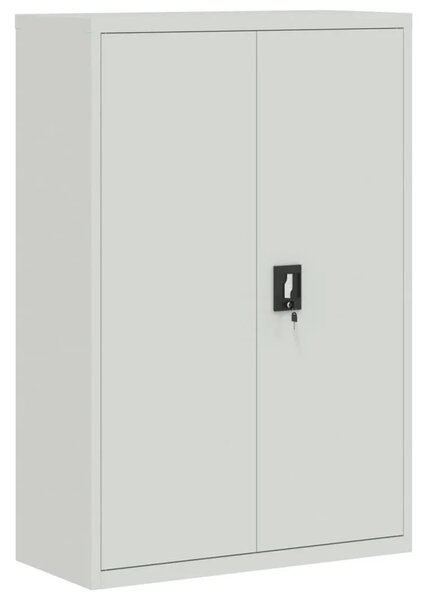 Uredski ormar čelični 90 x 40 x 140 cm sivi - Svjetlosiva 90 x 40 x 140 cm 1 Svjetlosiva
