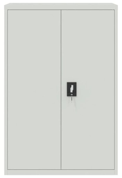 Uredski ormar čelični 90 x 40 x 140 cm sivi - Svjetlosiva 90 x 40 x 140 cm 1 Svjetlosiva