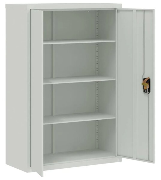 Uredski ormar čelični 90 x 40 x 140 cm sivi - Svjetlosiva 90 x 40 x 140 cm 1 Svjetlosiva