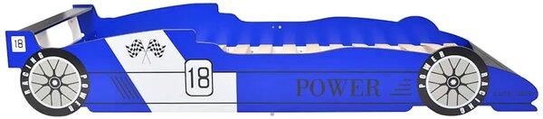 Dječji krevet trkaći auto 90 x 200 cm plavi - Plava Plava