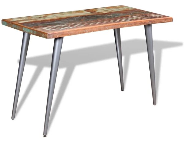 Blagovaonski stol od masivnog obnovljrnog drva 120 x 60 x 76 cm