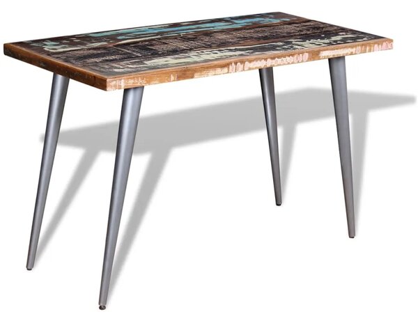 Blagovaonski stol od masivnog obnovljrnog drva 120 x 60 x 76 cm