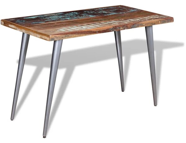 Blagovaonski stol od masivnog obnovljrnog drva 120 x 60 x 76 cm