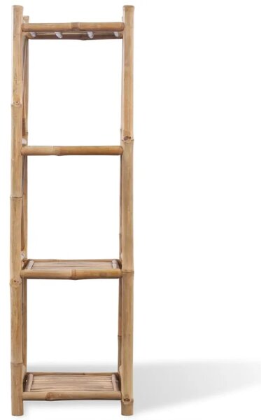 Četvrtaste police od bambusa s 4 razine - 1 117 cm 117 cm