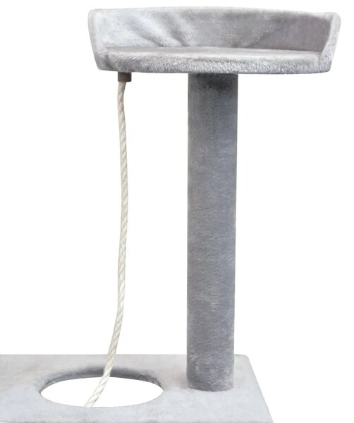 Penjalica Grebalica za Mačke sa Stupovima od Sisala 150 cm Siva - Siva 97 x 40 x 150 cm Siva 97 x 40 x 150 cm