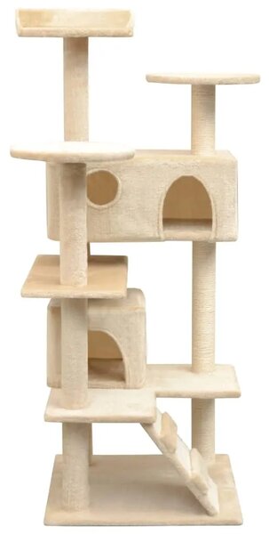 Penjalica Grebalica za Mačke sa Stupovima od Sisala 125 cm Bež - Bež 67 x 67 x 125 cm Bež 67 x 67 x 125 cm