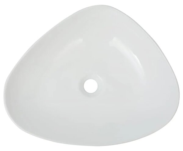 Lavabo - Umivaonik Trokutasti Keramički Bijeli 50 5x41x12 cm - Bijela Bijela