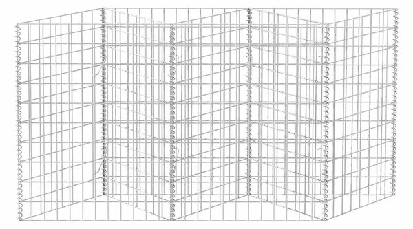 Gabion - Gabion ograde - Gabionska košara od pocinčanog čelika 120 x 30 x 100 cm - 120 x 30 x 100 cm 1 120 x 30 x 100 cm