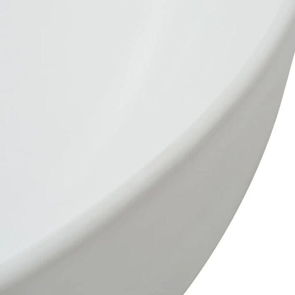 Lavabo - Umivaonik Trokutasti Keramički Bijeli 50 5x41x12 cm - Bijela Bijela