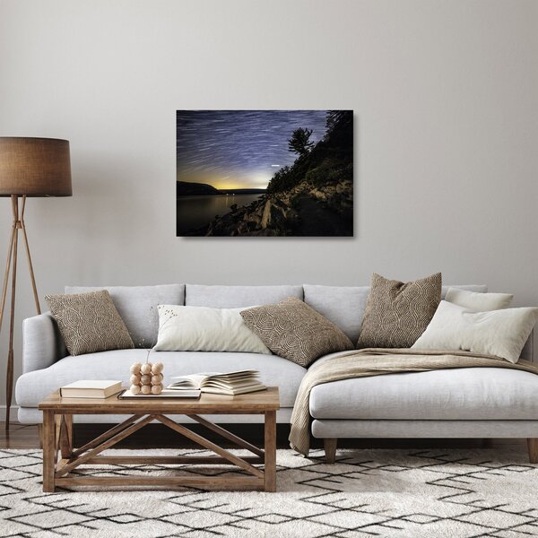 Staklena slika - nebo u vrijeme zalaska sunca (70x50 cm)