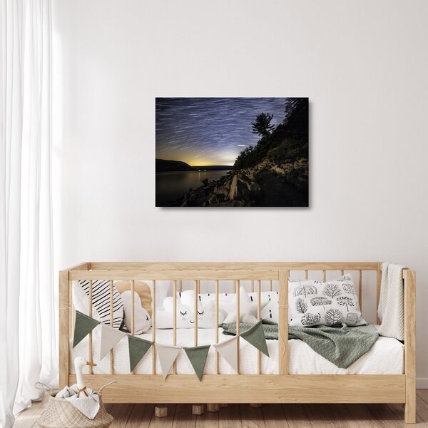 Staklena slika - nebo u vrijeme zalaska sunca (70x50 cm)