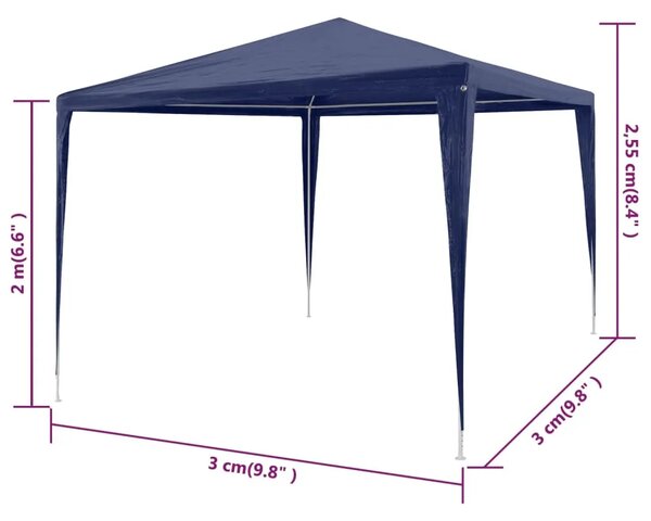 Šator za svadbe - šator za zabave 3 x 3 plavi - Plava 3 x 3 m 1 Plava
