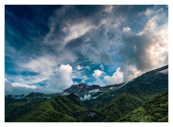 Staklena slika planina (70x50 cm)
