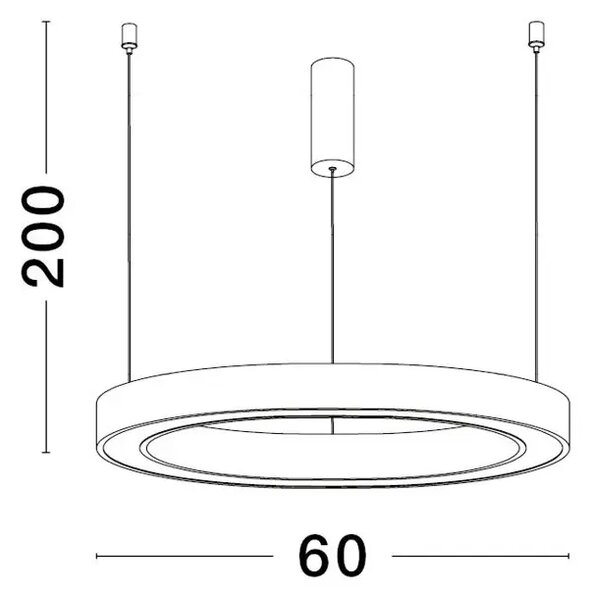 STING VISILICA LED 40W/3000K/2153lm/DIMM/IP20/BRONCA NL9558602