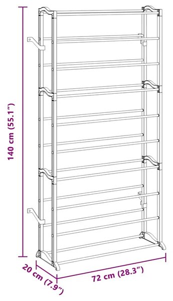2 Stalka za Cipele - 72 x 20 x 140 cm 2 1 1