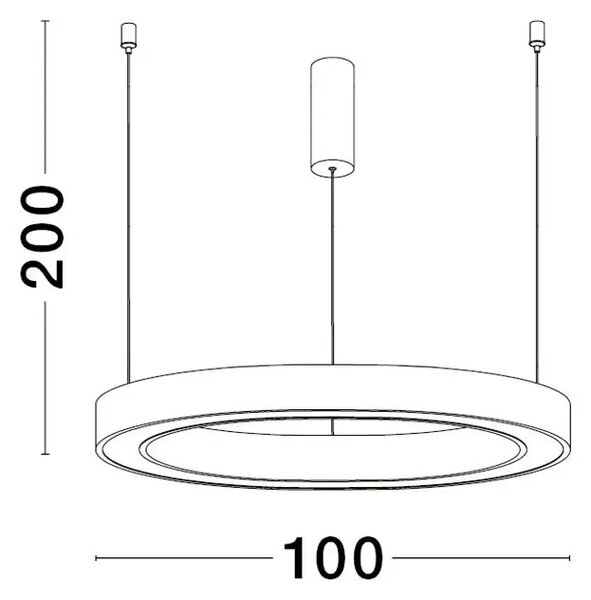 STING VISILICA LED 60W/3000K/3389lm/DIMM/IP20/BIJELA NL9558606