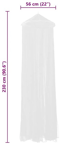Okrugla Mreža za komarce - Mreža protiv insekata 2 kom 56x325x230 cm