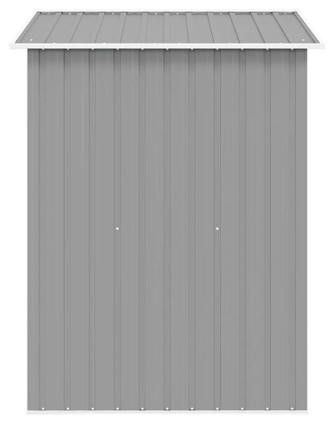 Vrtna kućica za pohranu siva metalna 204 x 132 x 186 cm - Siva 1 Siva