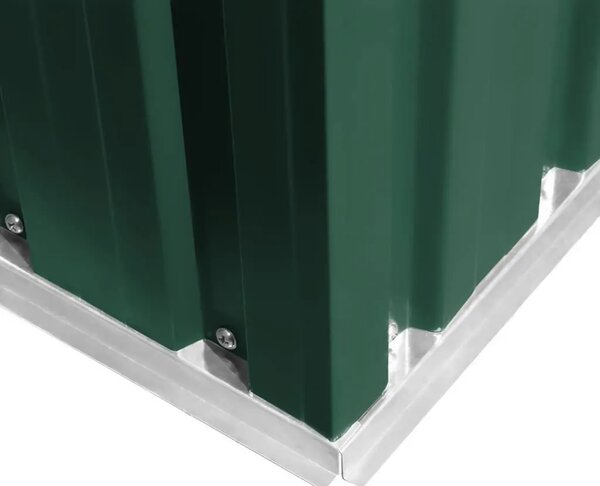 Vrtna kućica za pohranu zelena metalna 204 x 132 x 186 cm - Zelena 1 Zelena